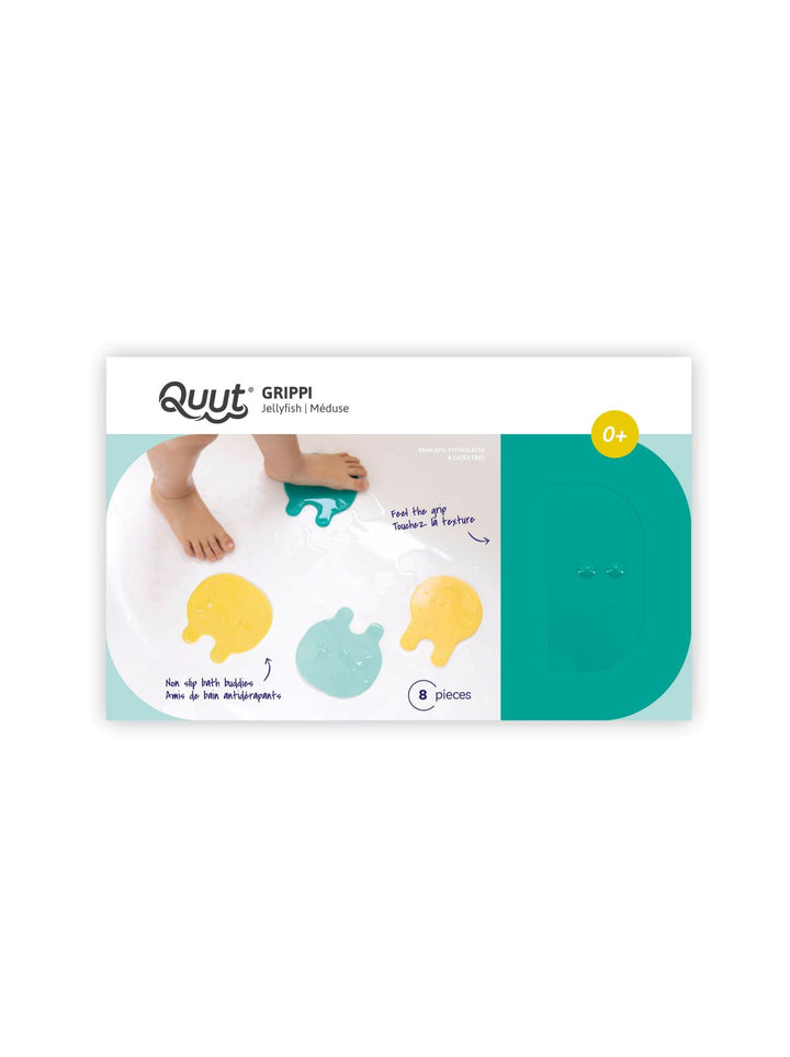 Quut Grippi Jellyfish Bath Safety Grips - Minty Yellow
