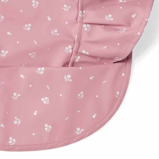 Snuggle Hunny Waterproof Frill Snuggle Bib - Pink Fleur