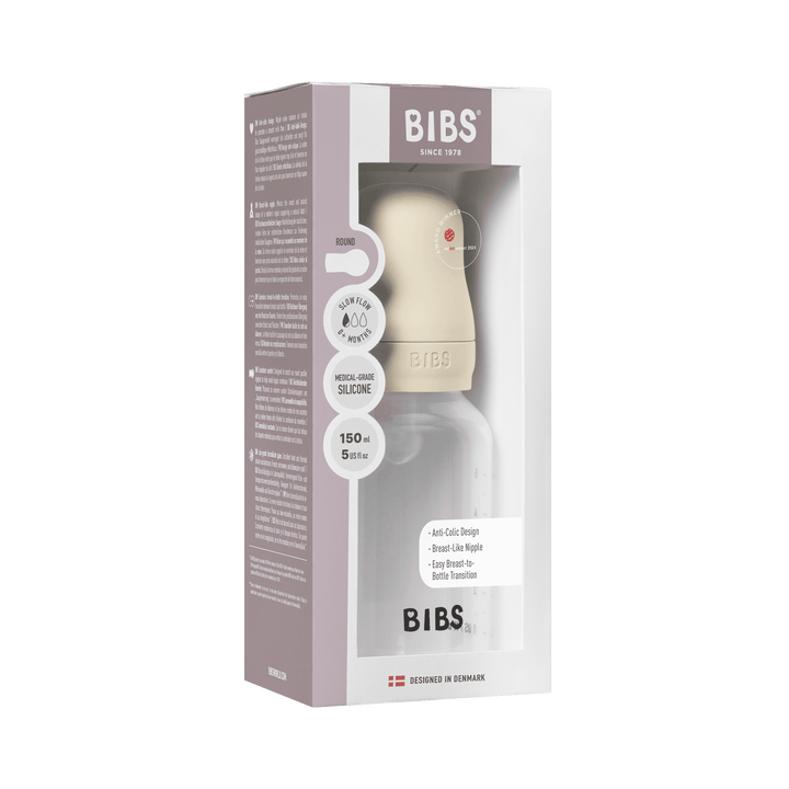 BIBS Baby Bottle Complete Set Silicone 150ml - Assorted