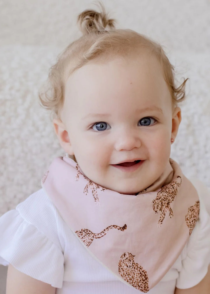 Bambella Bandana Bibs 2 Pack | Queen of the Jungle & Chestnut