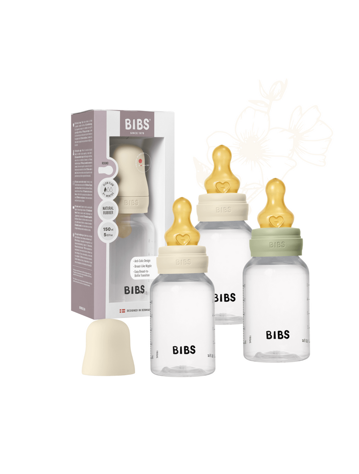 BIBS Baby Bottle Complete Set Latex 150ml - Assorted
