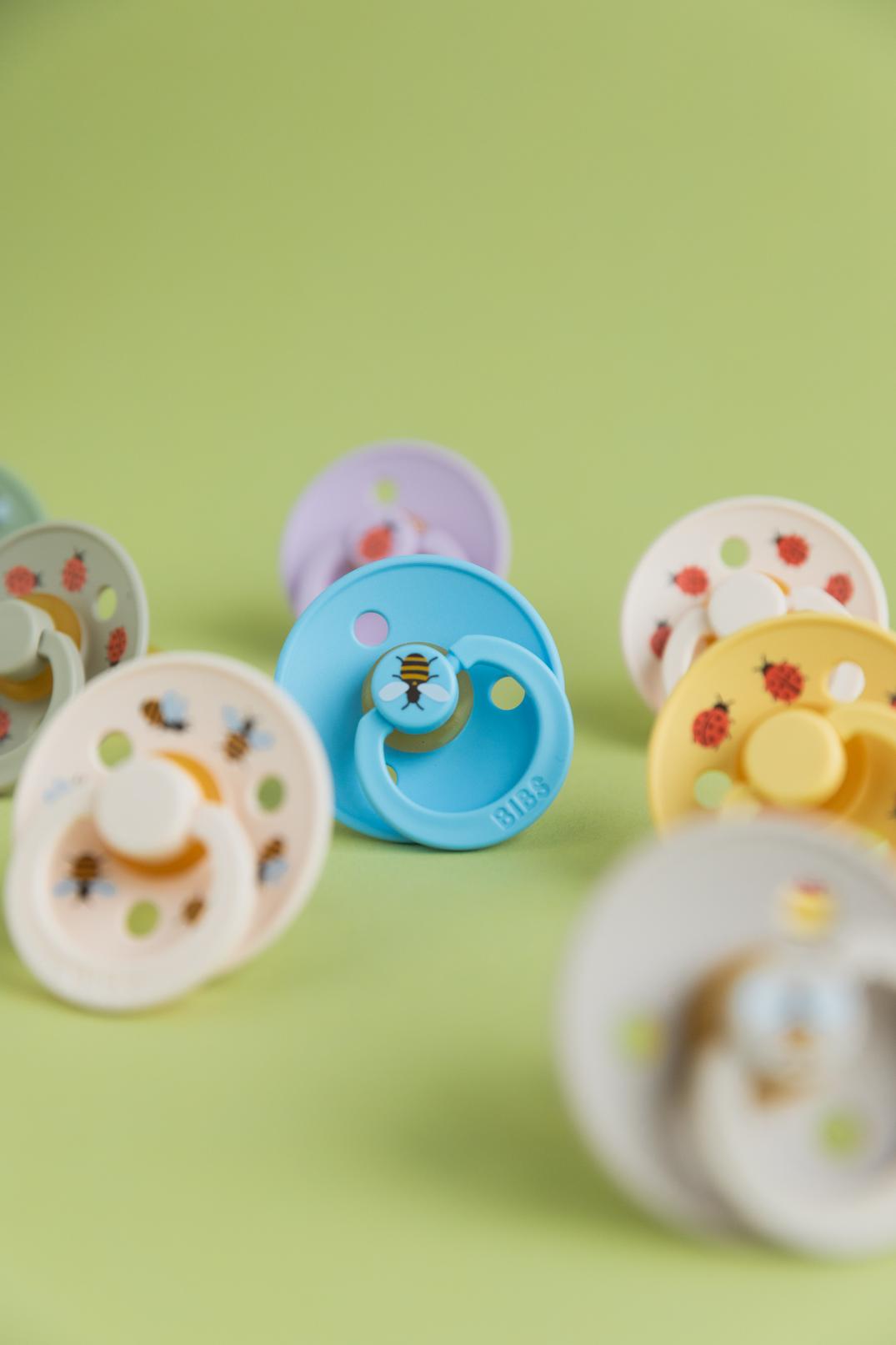 BIBS Size 3 Urban Garden Latex Round Dummies Twin Packs