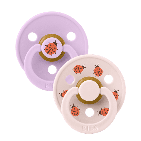 BIBS Size 1 & 2 Urban Garden Latex Round Dummies Twin Packs