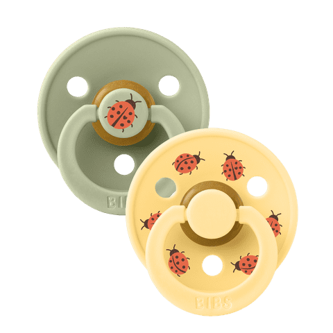 BIBS Size 1 & 2 Urban Garden Latex Round Dummies Twin Packs