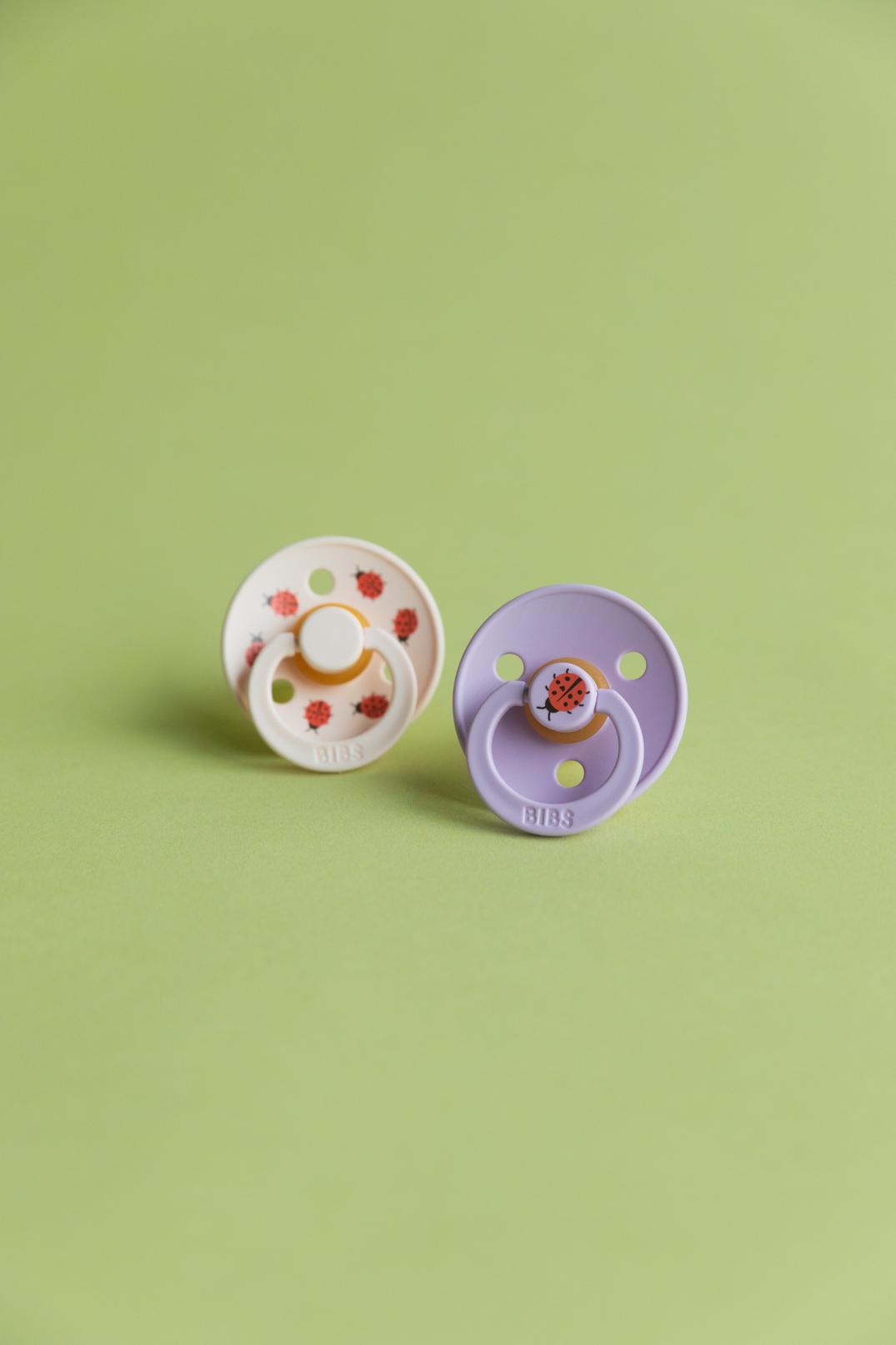 BIBS Size 1 & 2 Urban Garden Latex Round Dummies Twin Packs