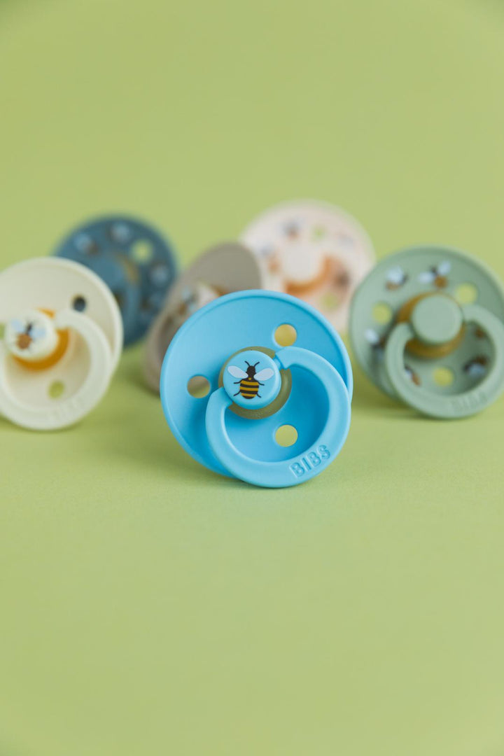 BIBS Size 1 & 2 Urban Garden Latex Round Dummies Twin Packs