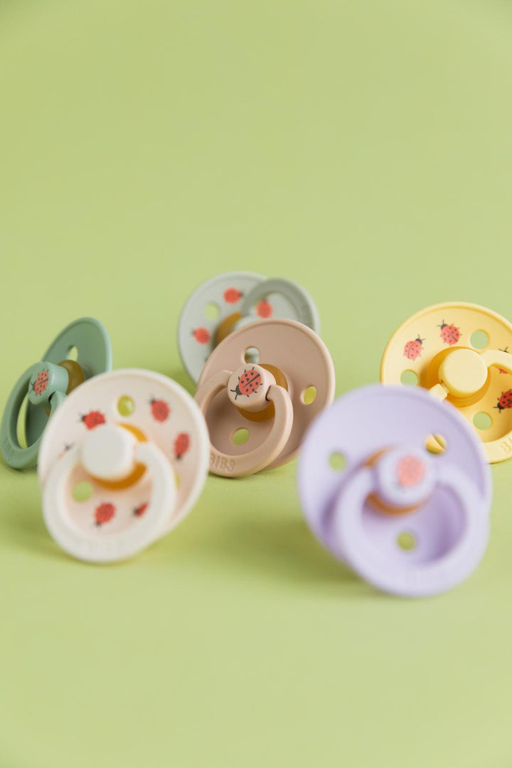 BIBS Size 1 & 2 Urban Garden Latex Round Dummies Twin Packs