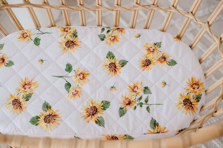 Bambella Waterproof Moses Bassinet Sheet | Sunny Days