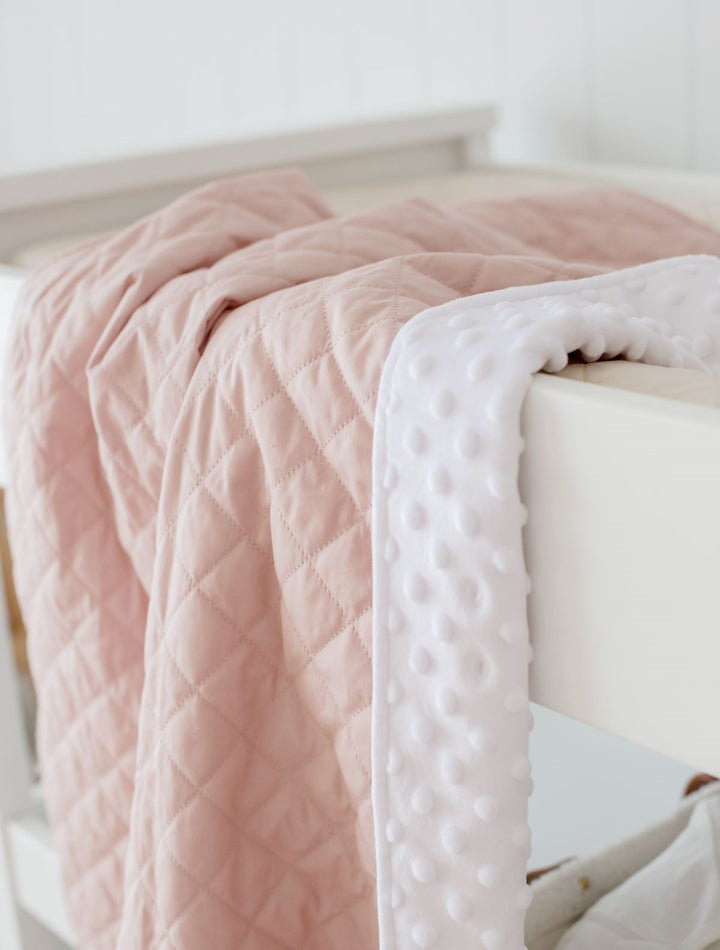 Bambella Designs Quilted Snuggle Blanket - Lullaby Pink