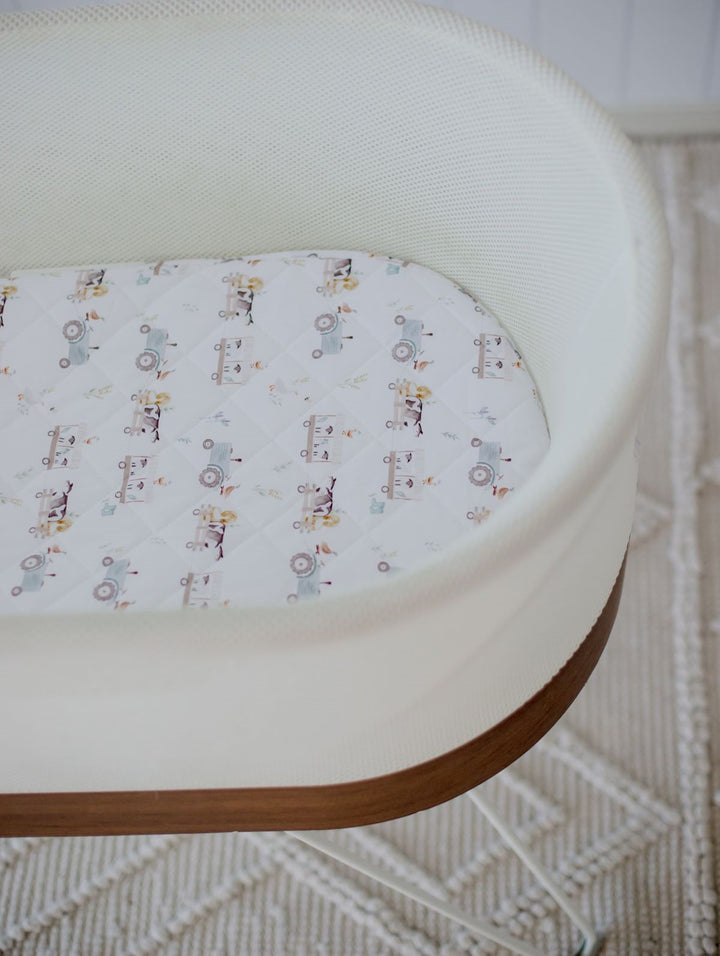 Bambella Waterproof Moses Bassinet Sheet | Oakwood Farm