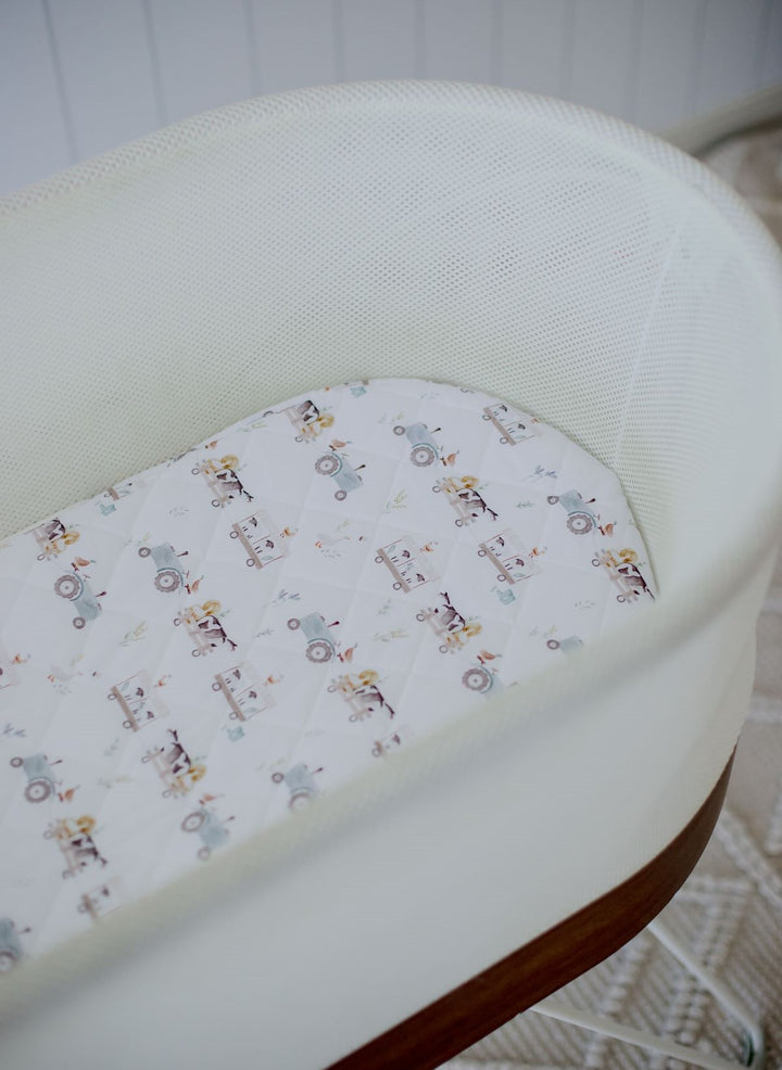 Bambella Waterproof Moses Bassinet Sheet | Oakwood Farm
