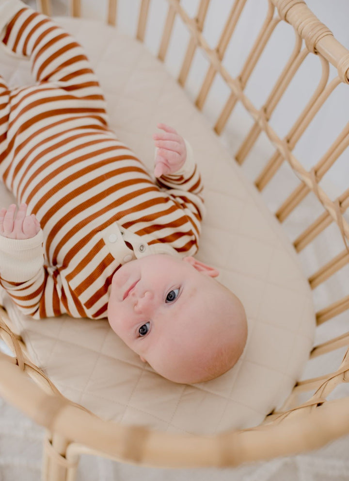 Bambella Waterproof Moses Bassinet Sheet | Oat