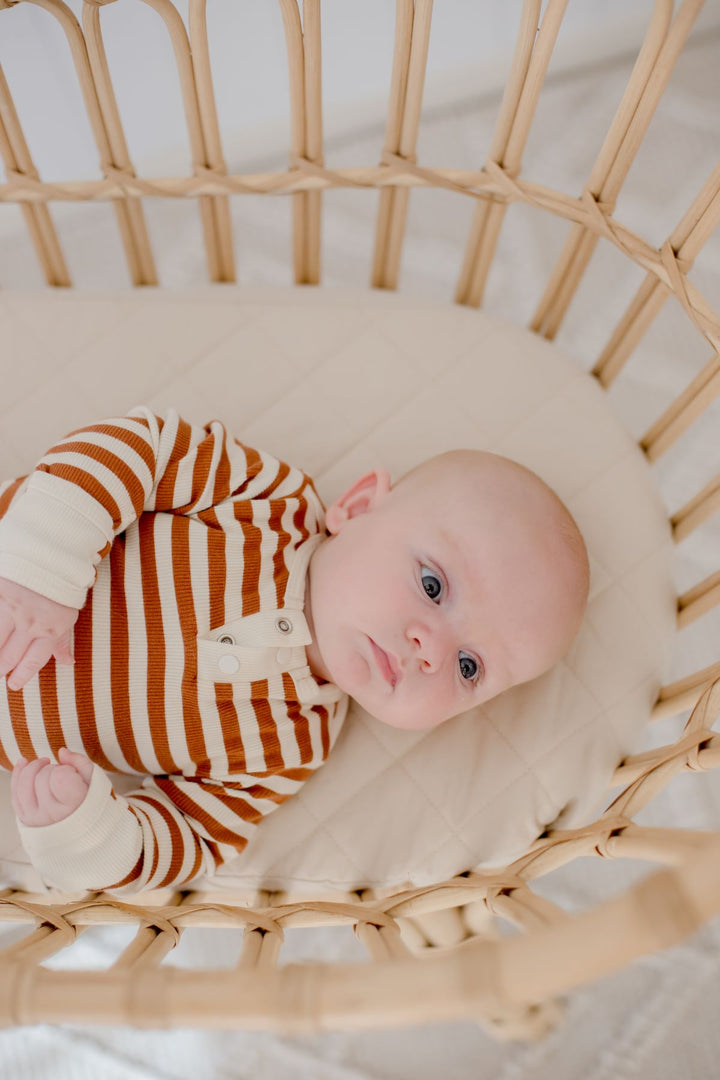 Bambella Waterproof Moses Bassinet Sheet | Oat