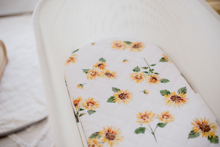 Bambella Waterproof Moses Bassinet Sheet | Sunny Days