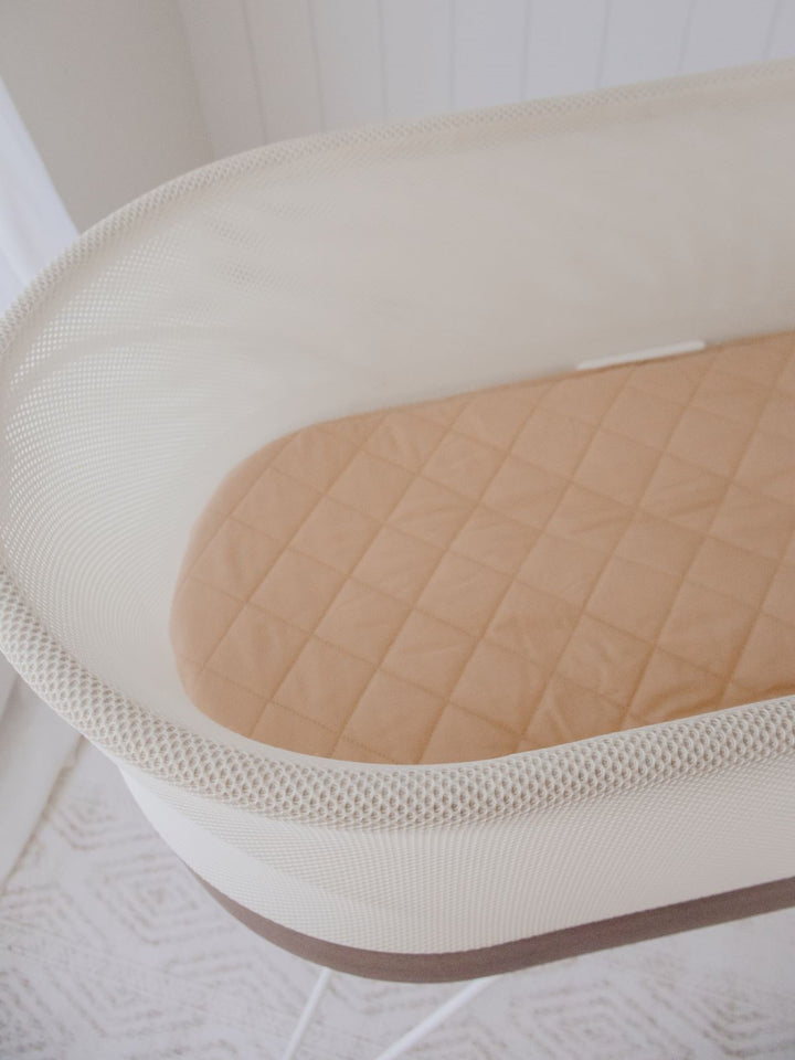 Bambella Waterproof Moses Bassinet Sheet |  Nude