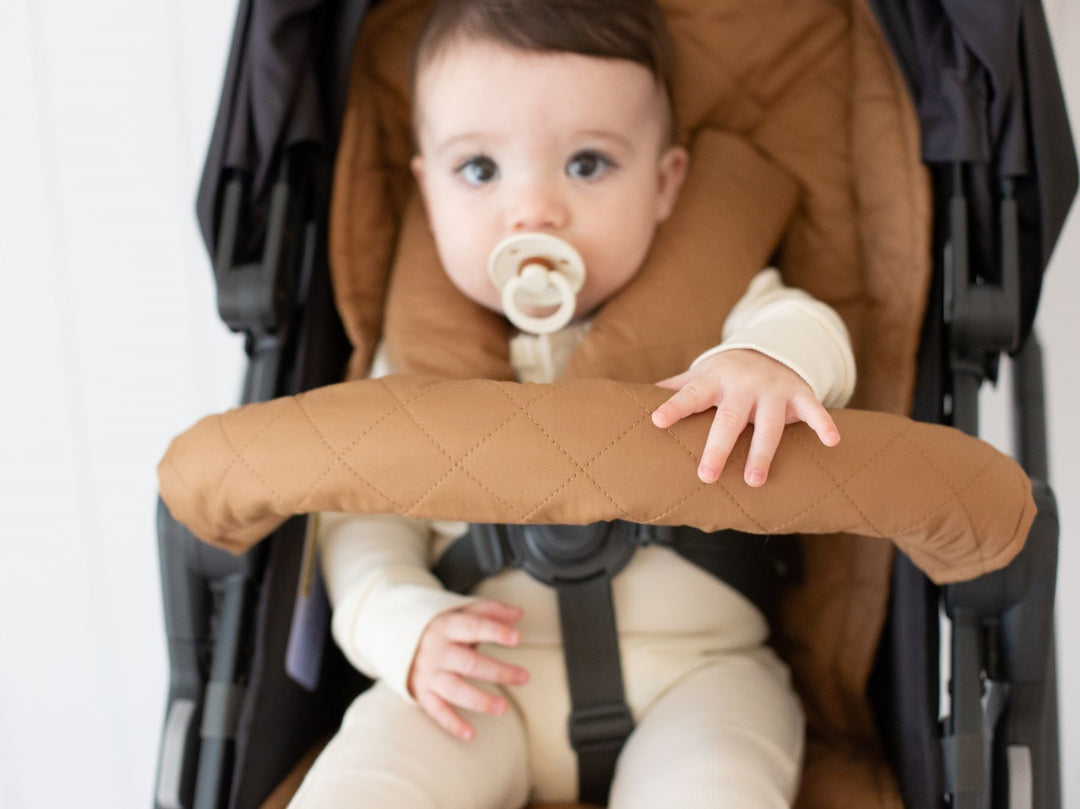 Bambella Designs Pram Bar Cover | Chestnut