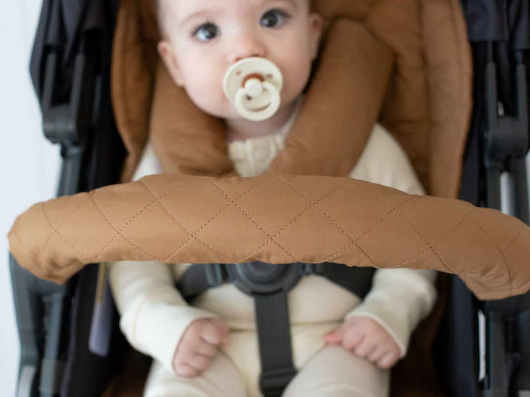 Bambella Designs Pram Bar Cover | Chestnut