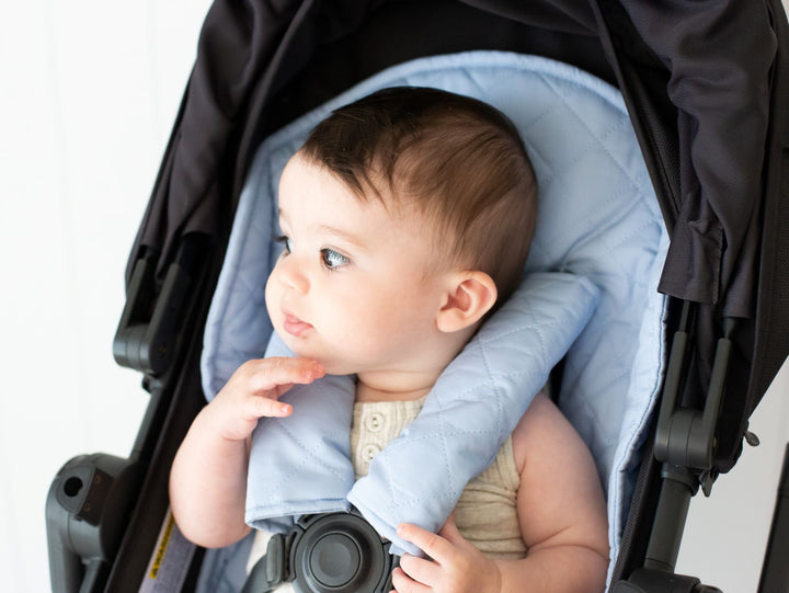 Bambella Designs Universal Quilted Pram Liner | Dusty Blue