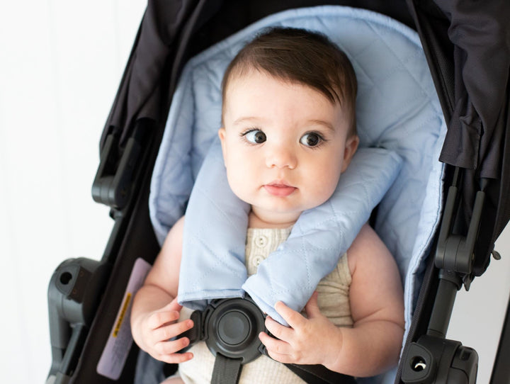 Bambella Designs Universal Quilted Pram Liner | Dusty Blue