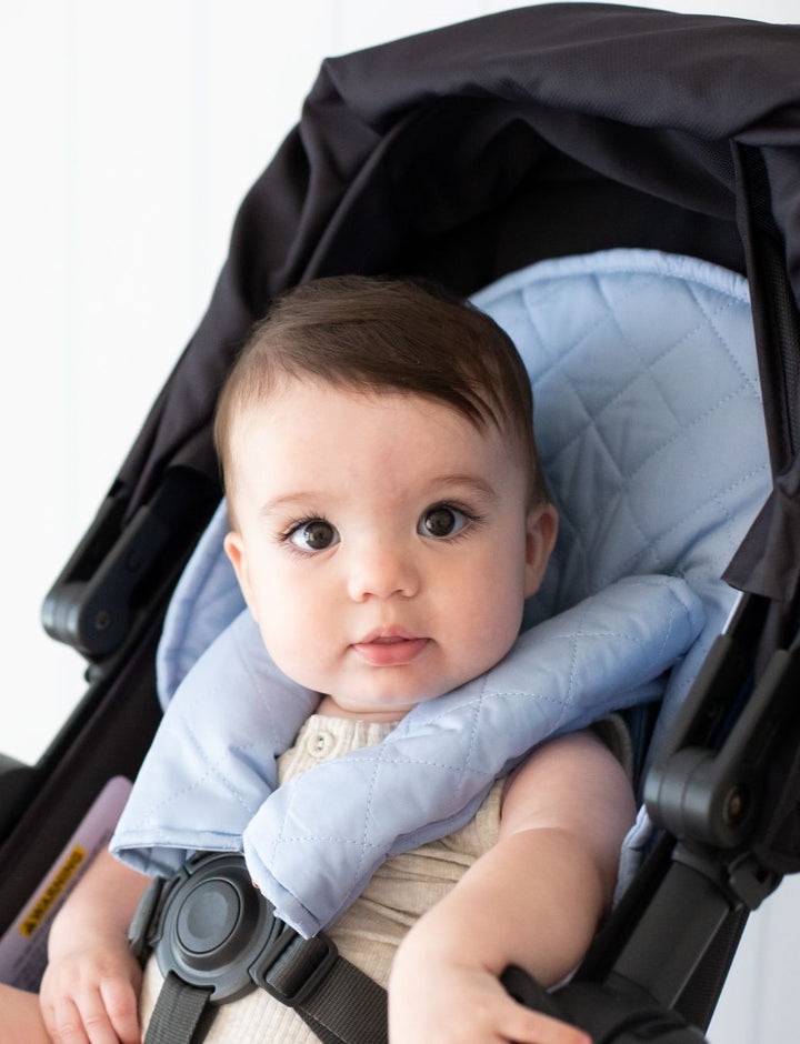 Bambella Designs Universal Quilted Pram Liner | Dusty Blue