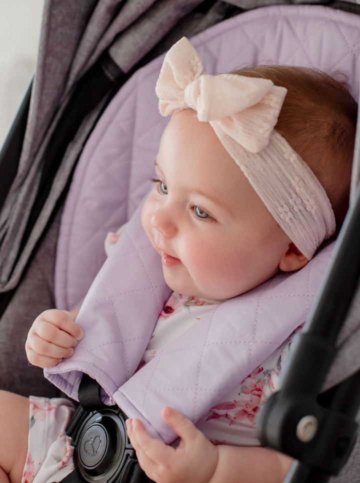 Bambella Designs Quilted Harness Covers | Lavender Haze