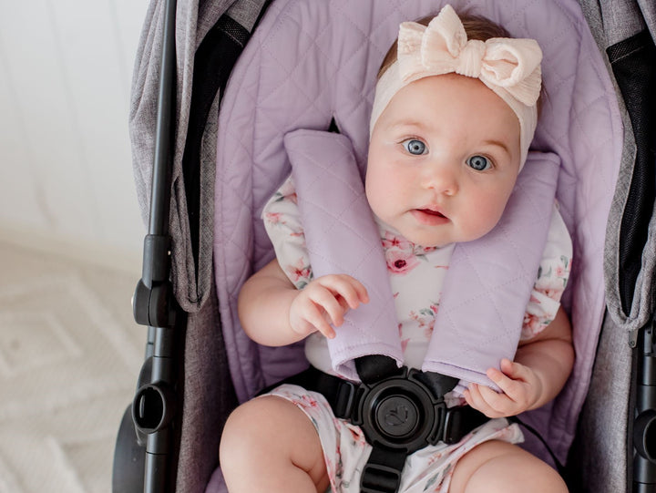 Bambella Designs Quilted Harness Covers | Lavender Haze