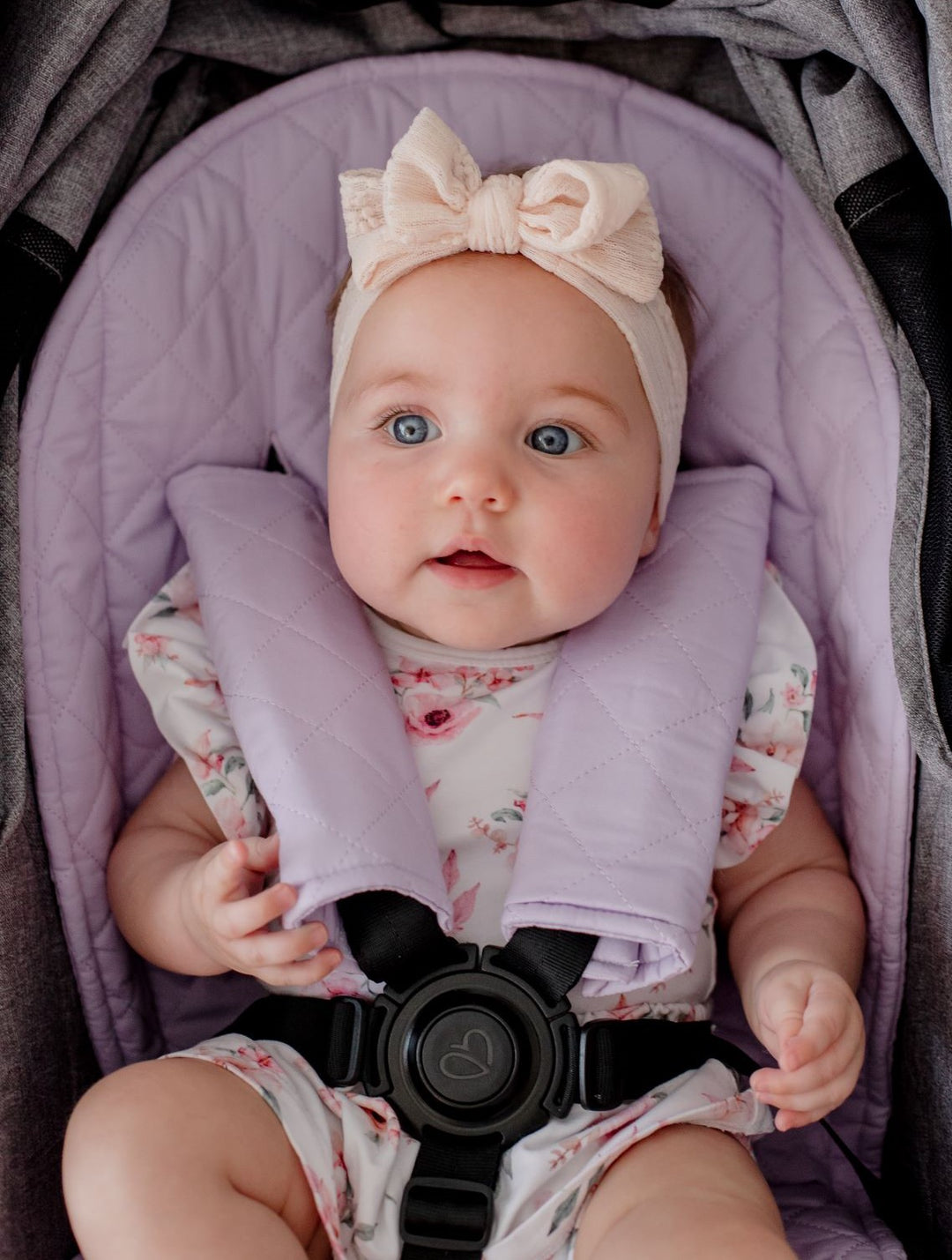 Bambella Designs Universal Quilted Pram Liner | Lavender Haze