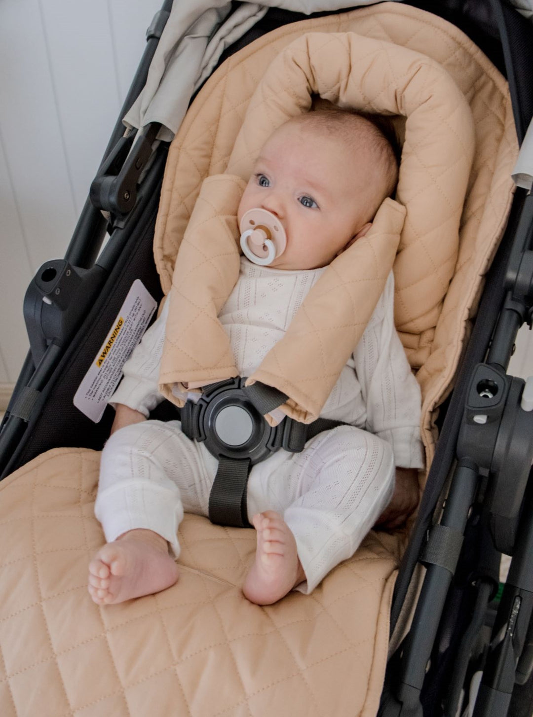 Bambella Quilted Infant Head Support | Nude