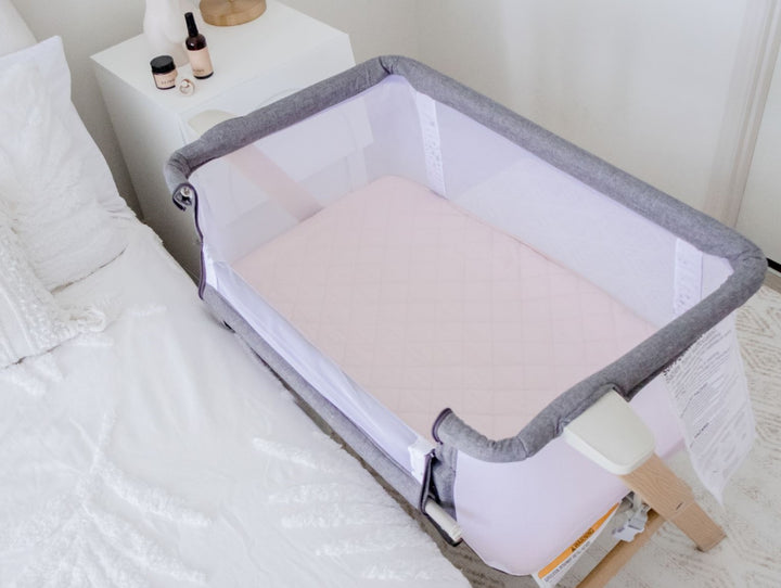 Bambella Co-Sleeper Fitted Waterproof Sheet | Lullaby Pink