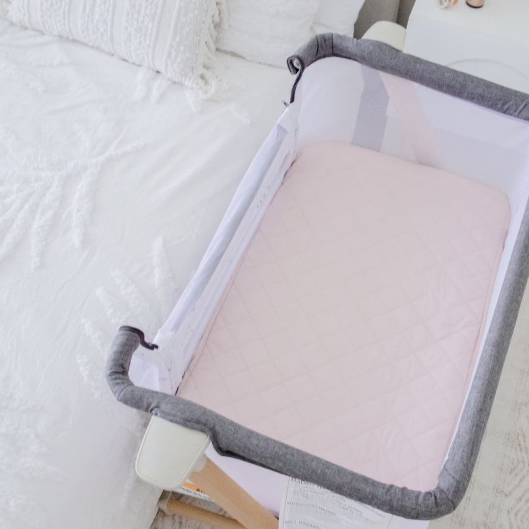 Bambella Co-Sleeper Fitted Waterproof Sheet | Lullaby Pink