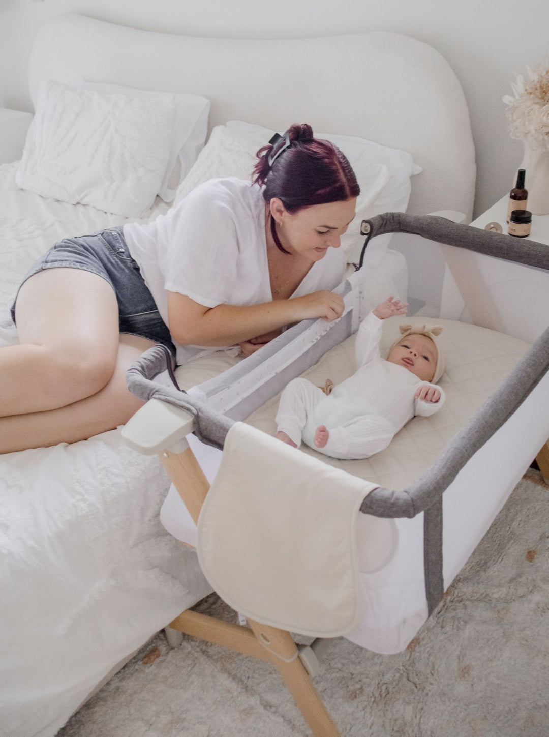 Bambella Co-Sleeper Fitted Waterproof Sheet | Oat