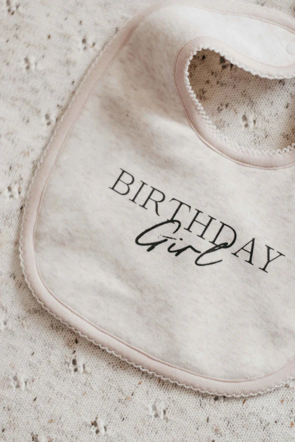 Bencer & Hazelnut Essentials Cotton Jersey Bib - Birthday Girl