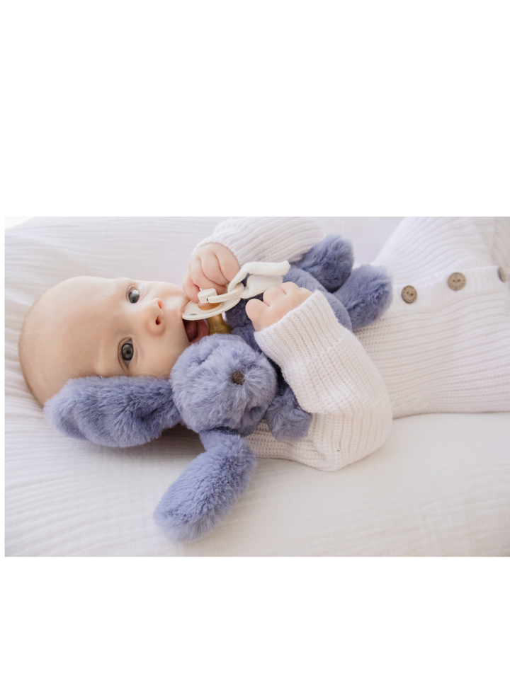Bunny Plush Toy & Dummy Holder - Assorted