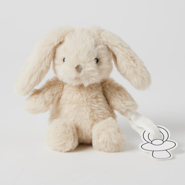 Bunny Plush Toy & Dummy Holder - Assorted
