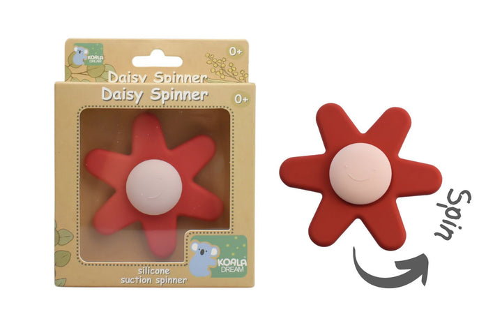 Silicone Suction Daisy Spinner - Assorted