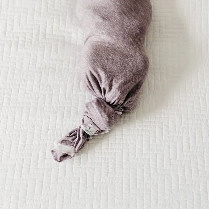 Copper Pearl Knit Swaddle Blanket - Violet
