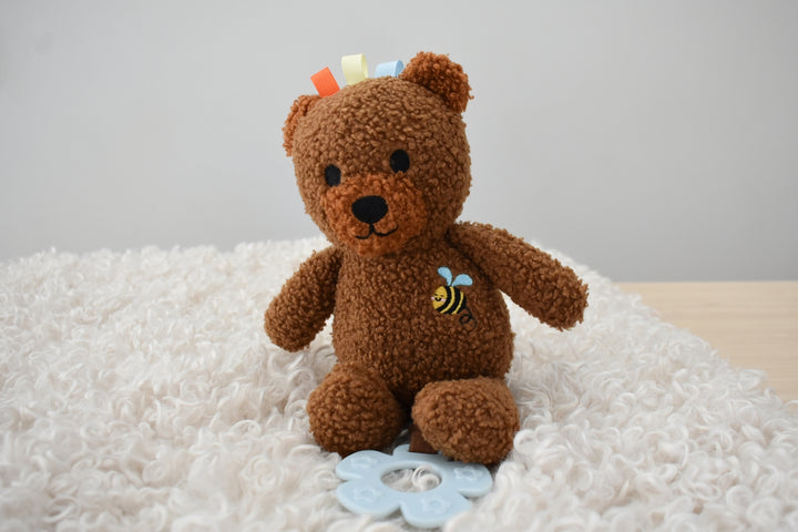 Snuggle Buddy Maple Bear Jiggle & Shake Clip Toy
