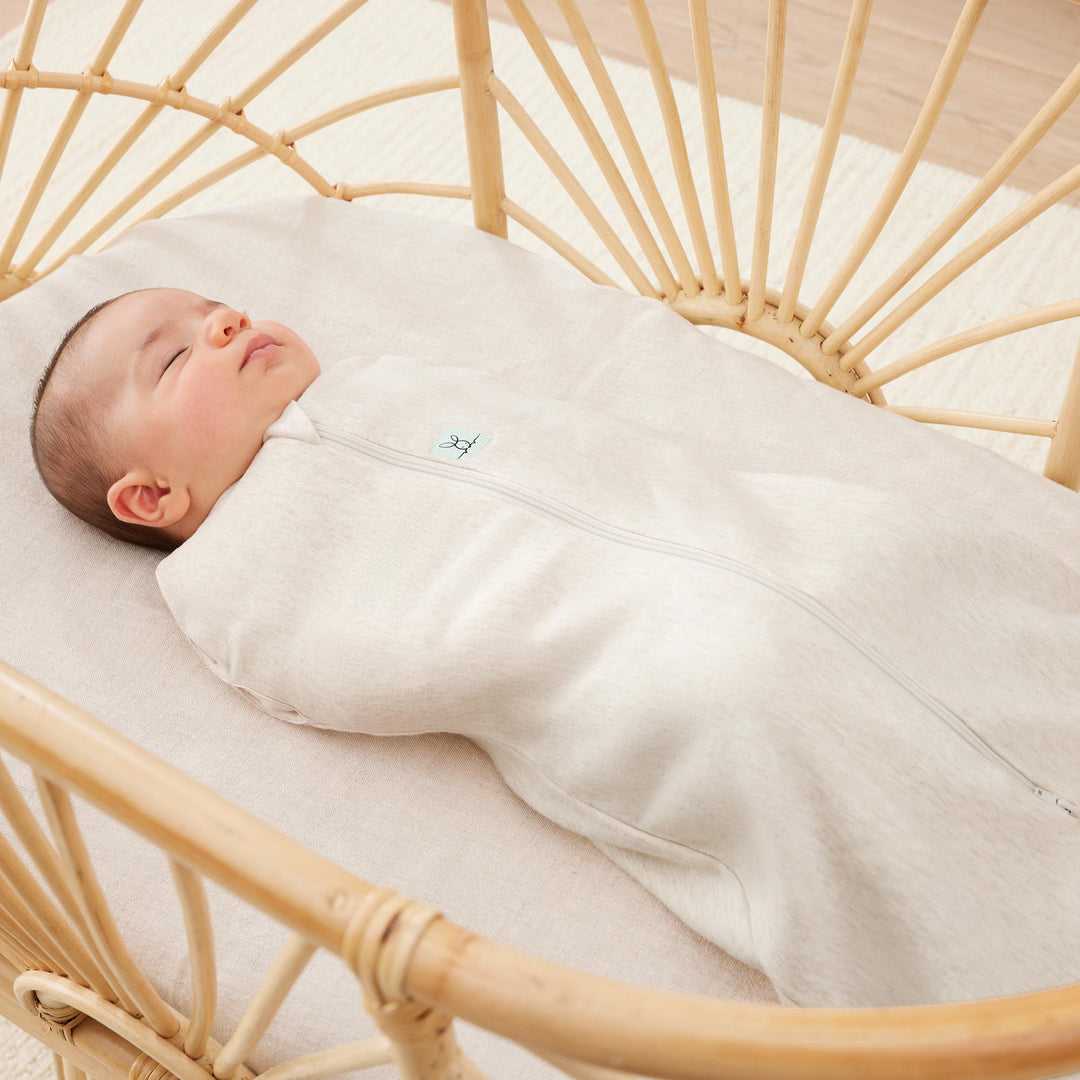 ergoPouch Cocoon Zip  Swaddle Bag 0.2 TOG - Oatmeal Marle