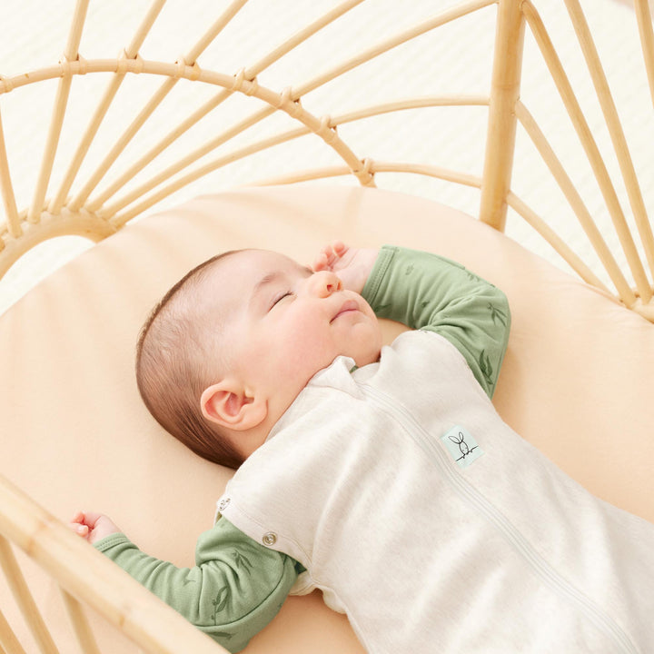 ergoPouch Cocoon Zip  Swaddle Bag 0.2 TOG - Oatmeal Marle