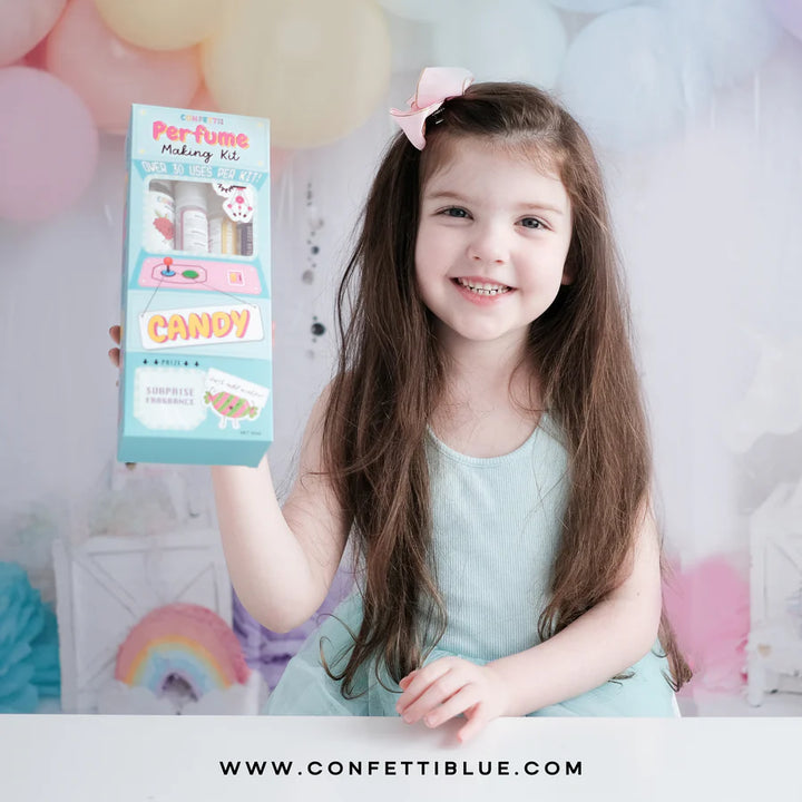 Confetti Blue Candy Scented Perfume Making Kit