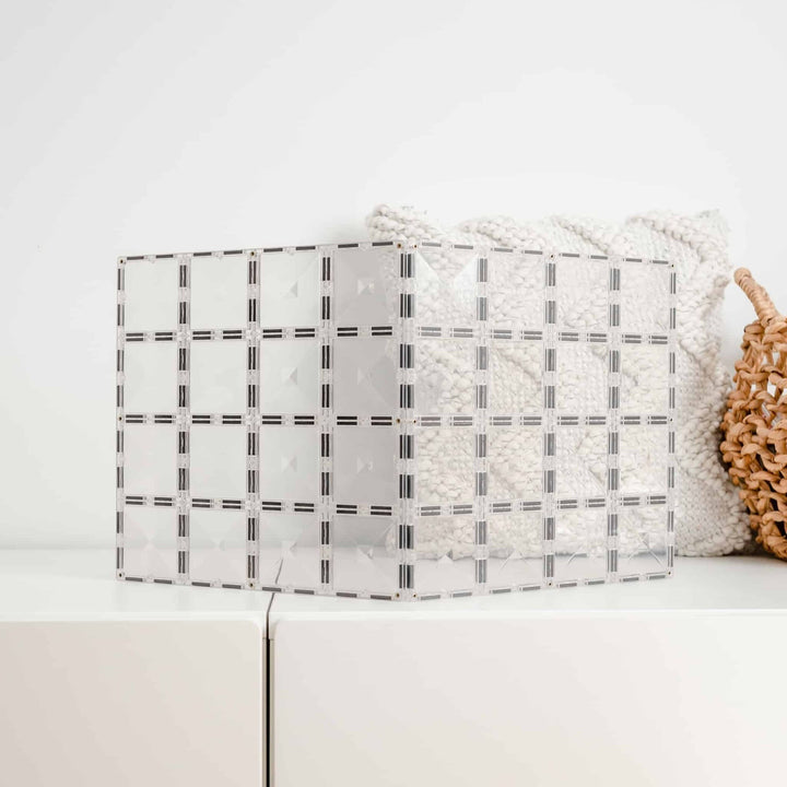 Connetix Magnetic Tiles Clear Base Plate Pack 2 Pack