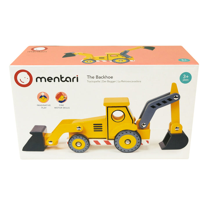 Mentari Wooden Yellow Backhoe