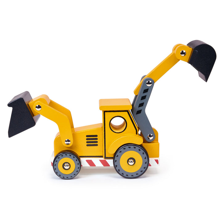 Mentari Wooden Yellow Backhoe