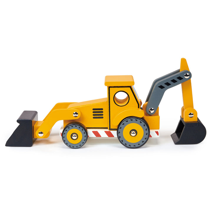 Mentari Wooden Yellow Backhoe