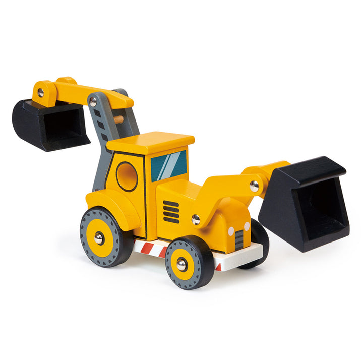 Mentari Wooden Yellow Backhoe