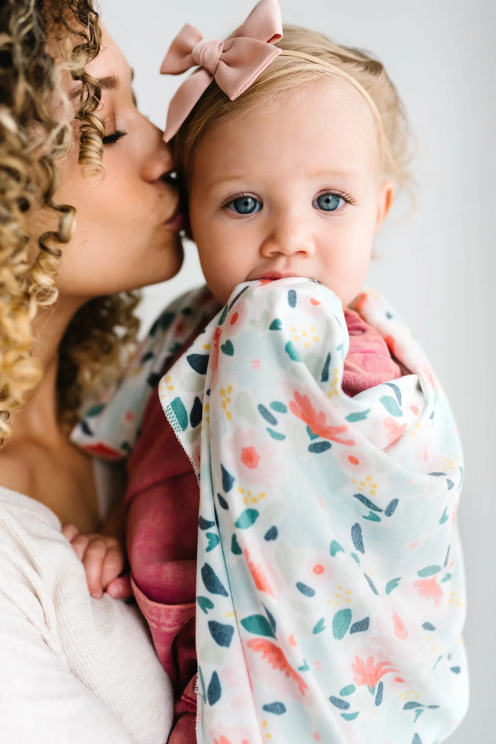 Copper Pearl Knit Swaddle Blanket - Leilani