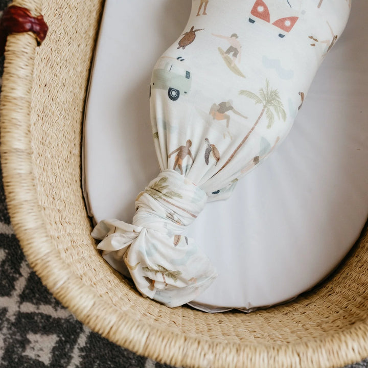 Copper Pearl Knit Swaddle Blanket - Maui