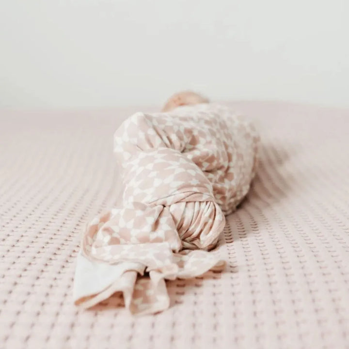 Copper Pearl Knit Swaddle Blanket - Star