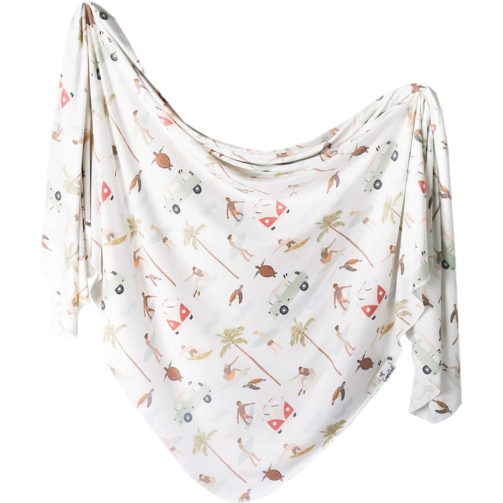 Copper Pearl Knit Swaddle Blanket - Maui