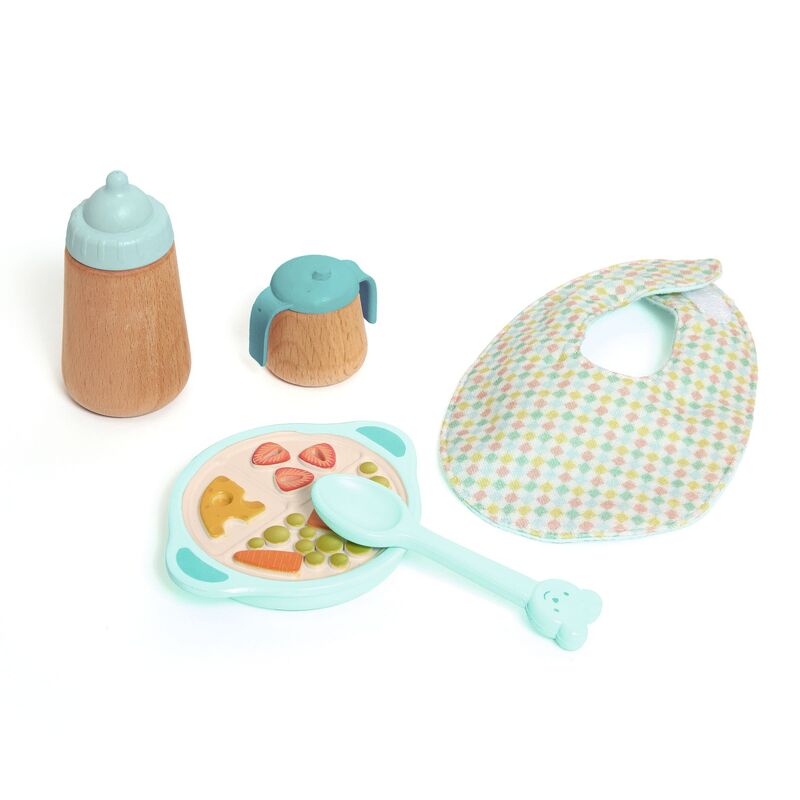 Baby Doll Pomea Wooden Feeding Play Set